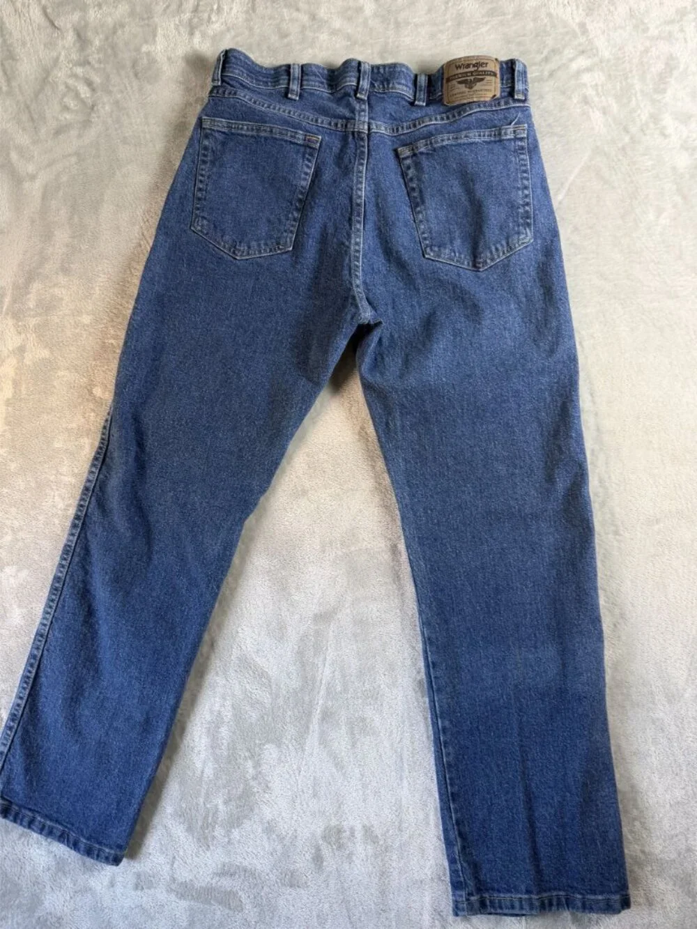 WRANGLER Jeans Mens 34x30 Blue Denim Straight Leg Classic Fit 2 Pair Lot - Picture 9 of 9